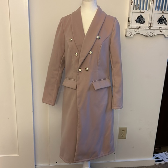 Dusty Pink Peacoat - Picture 4 of 12